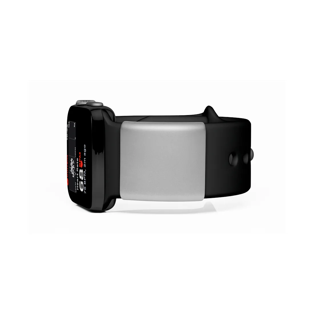 Placa en acero inoxidable Apple Watch ID