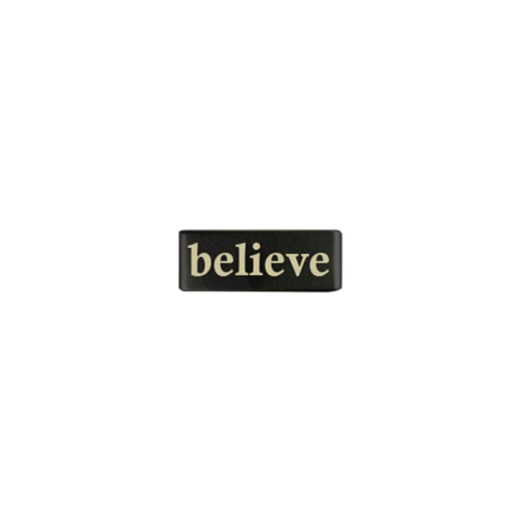 Mini Tag en Acero Inoxidable para Elite Slim 13MM - Believe