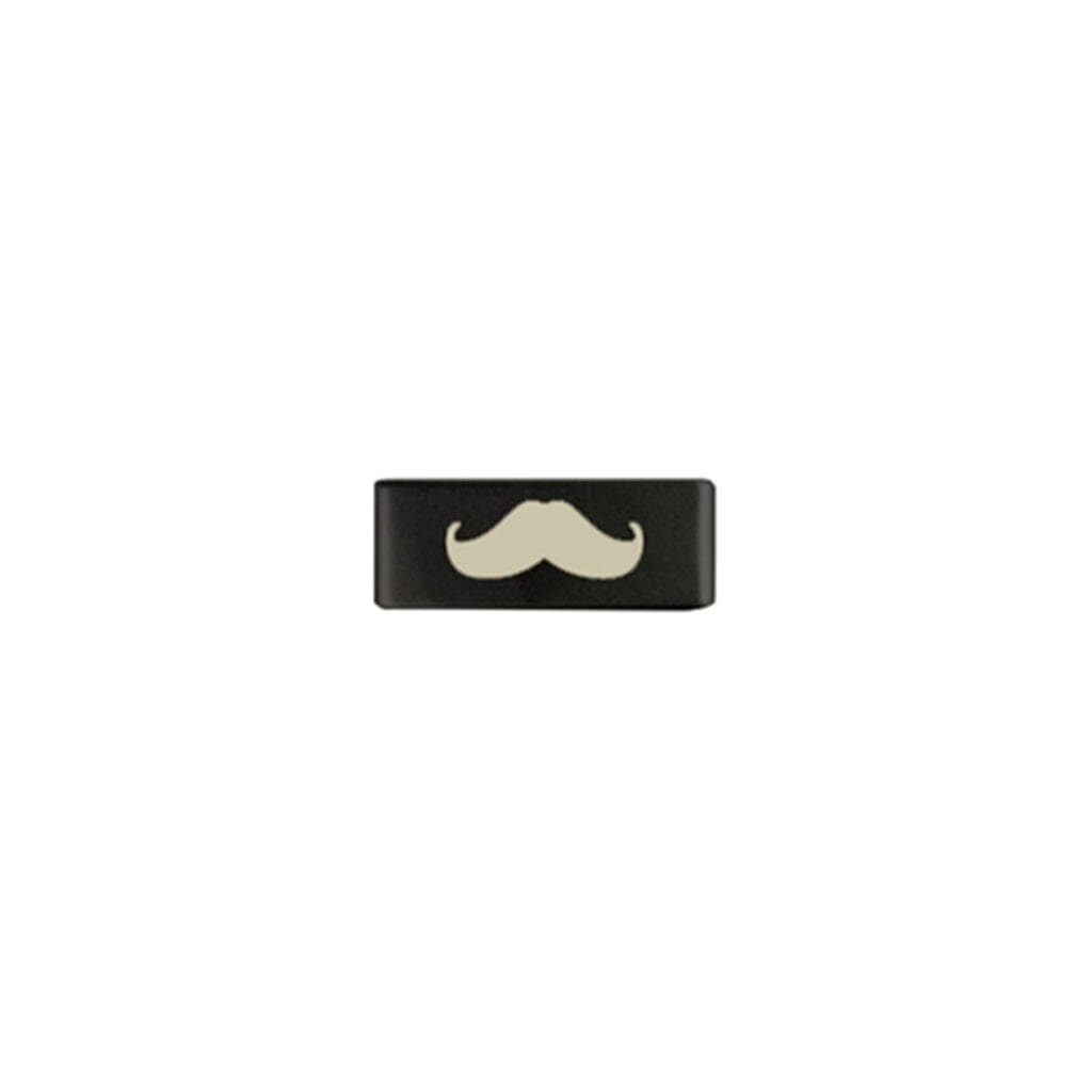 Mini Tag en Acero Inoxidable para Elite Slim 13MM - Bigote