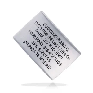 Placa en Acero Inoxidable 18 MM