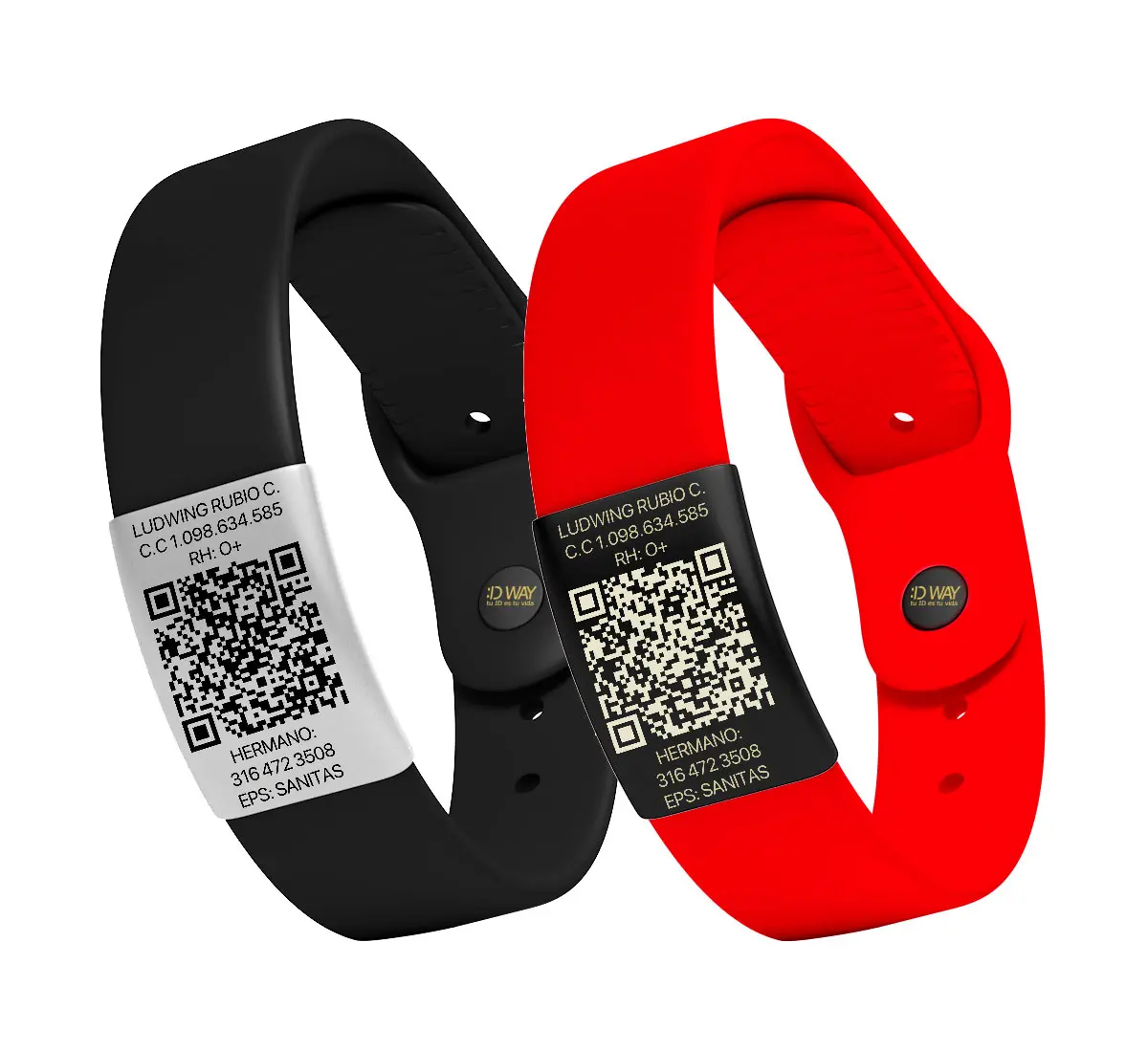 Pack Pareja 2 manillas PIN QR